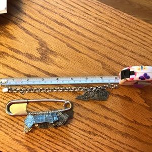 US State Charms on Sterling Silver 8” Bracelet